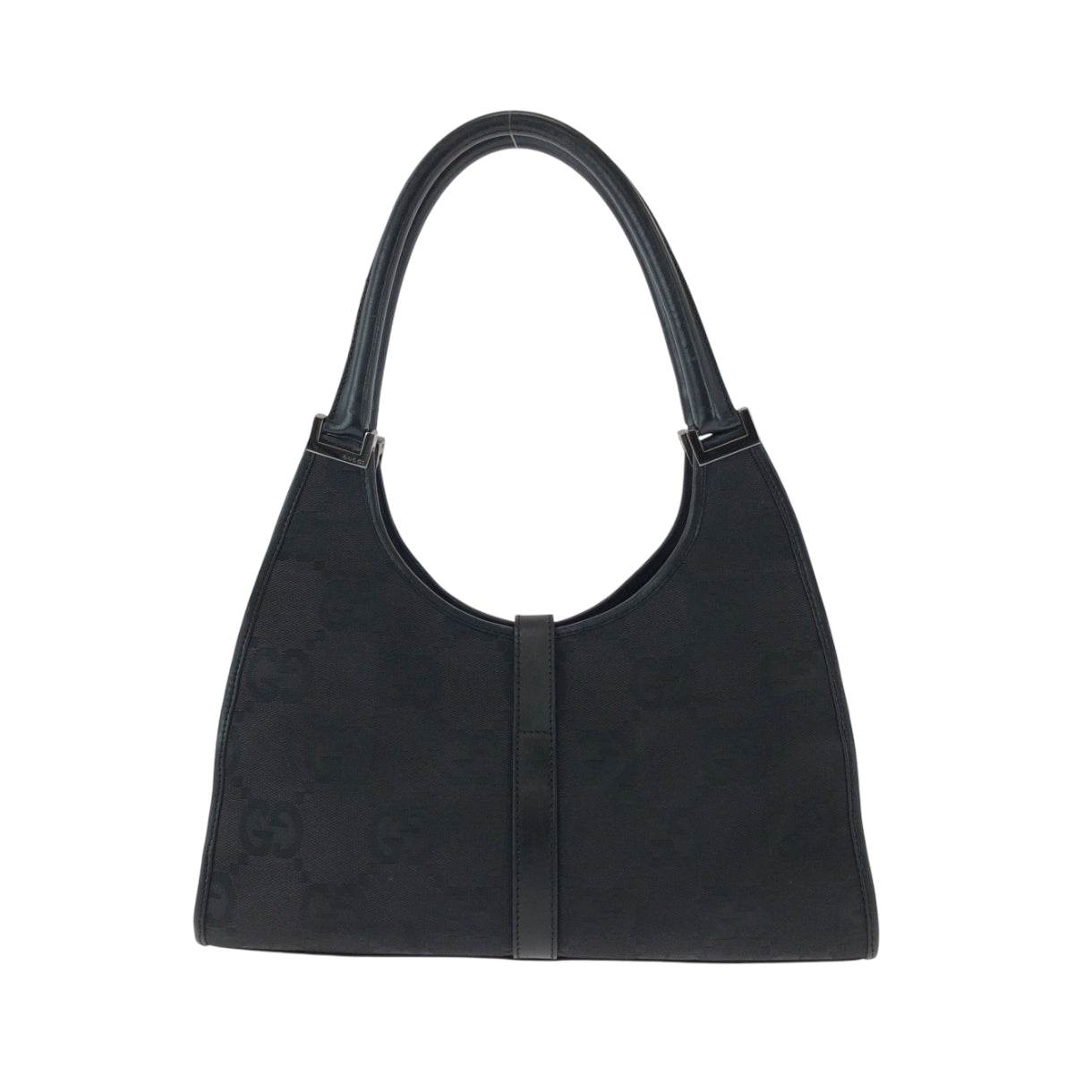 GUCCI Shoulder Bag 002 1067 GG canvas black Hobo One Shoulder Bag Jackie Women