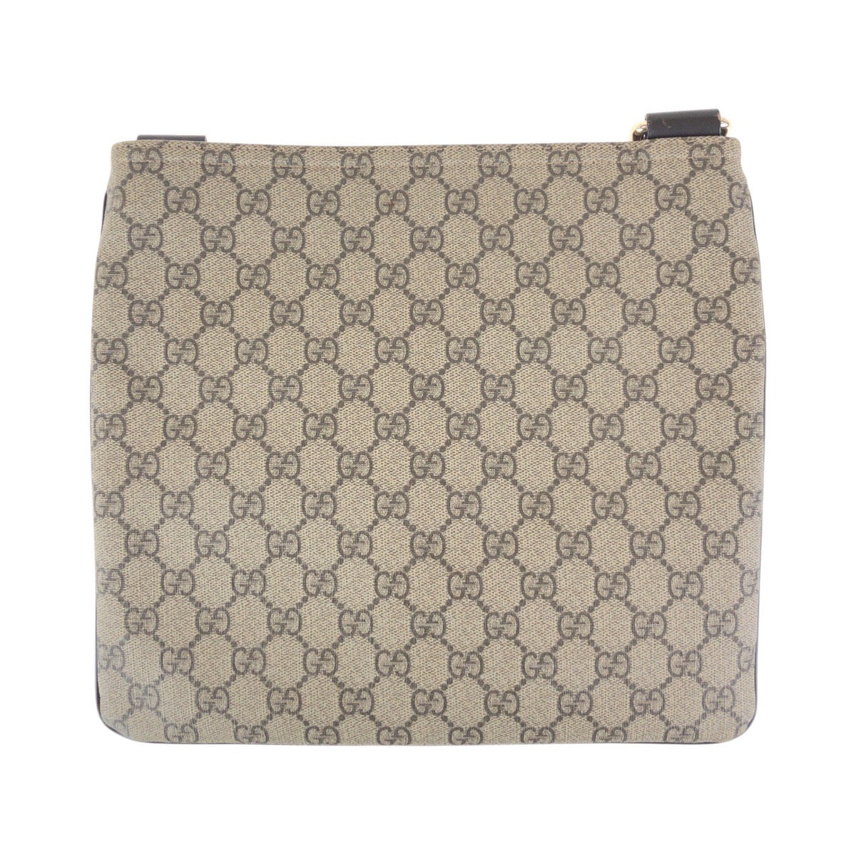 GUCCI Shoulder Bag 295257 GG Supreme canvas, leather Brown Gray Gold Metal Shoulder Bag pochette Women
