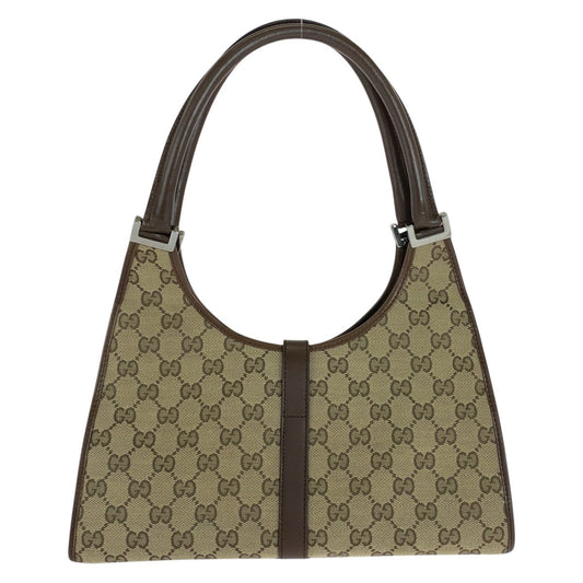 GUCCI Shoulder Bag 0021067 GG canvas, leather Beige brown Jackie Women