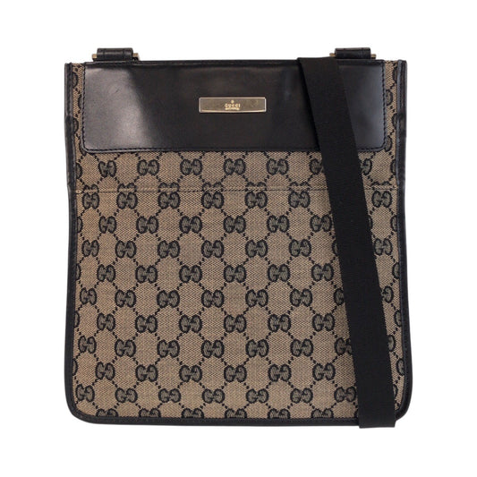 GUCCI Shoulder Bag 019 0348 GG canvas Beige black