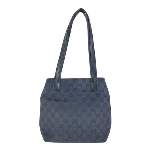 GUCCI Shoulder Bag 002 1075 GG canvas black