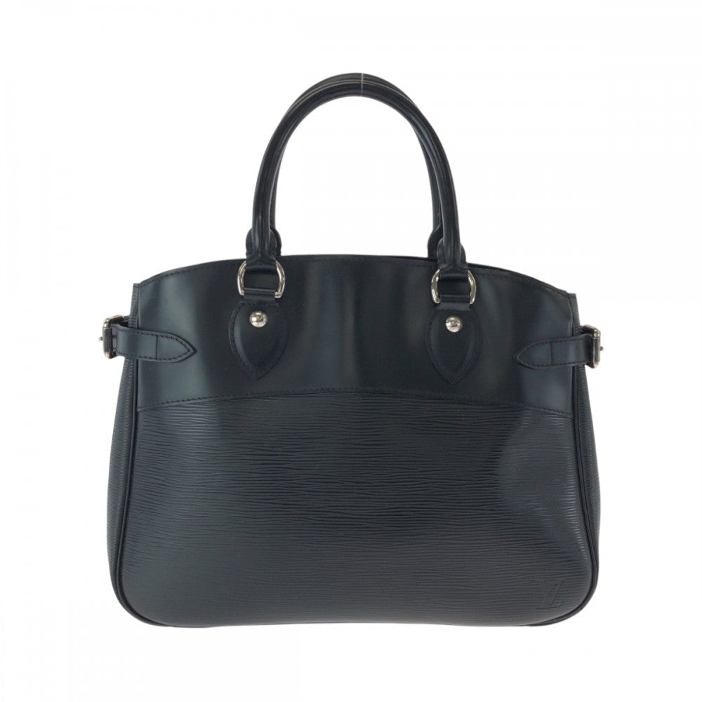 LOUIS VUITTON Handbag Epi Leather Noir Black SilverMetal Epi Passy PM