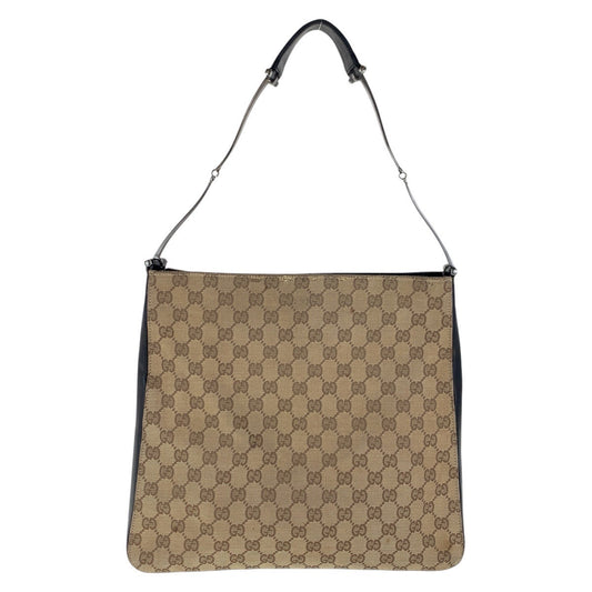 GUCCI Shoulder Bag 001 3181 GG canvas, leather Brown Silver Metal Women