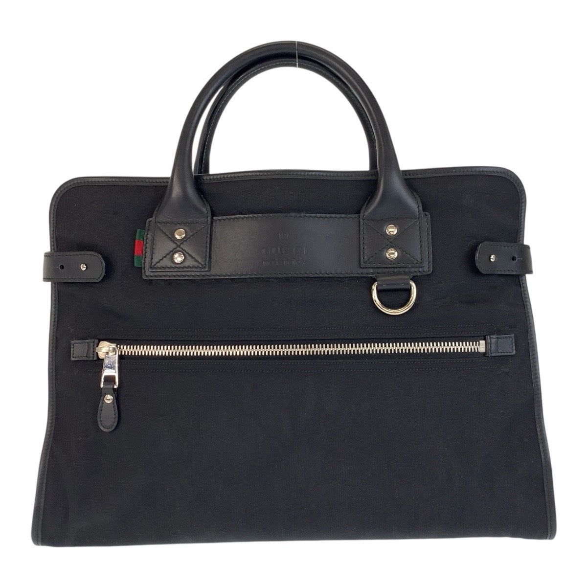GUCCI Business bag 246410 Nylon black Sherry line
