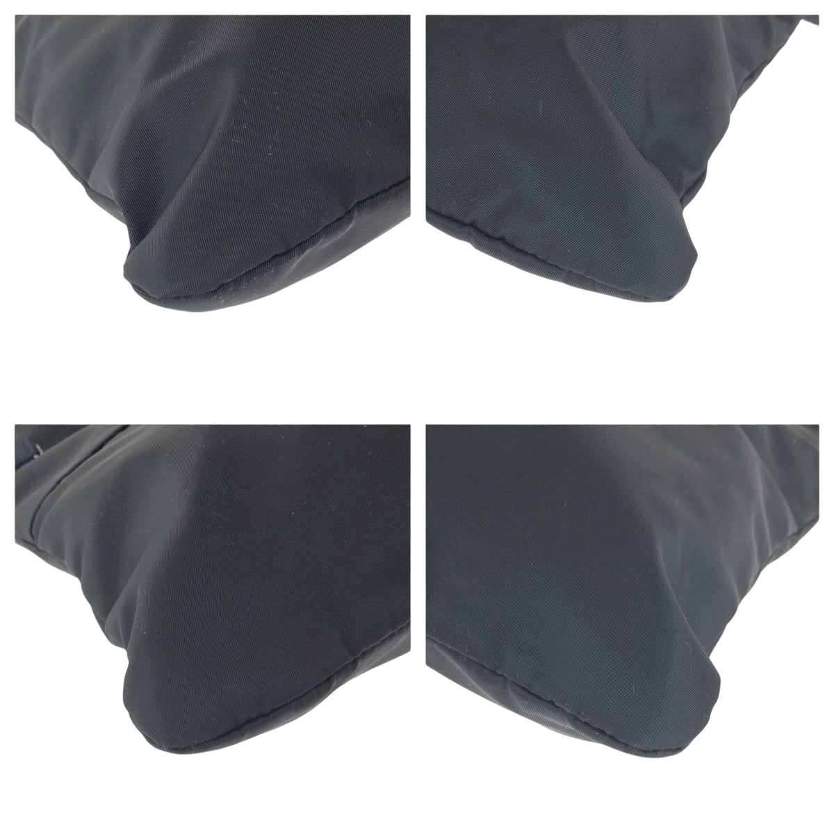 PRADA Shoulder Bag Nylon Black SilverMetal Shoulder Bag Sacoche Test Triangle With logo Women