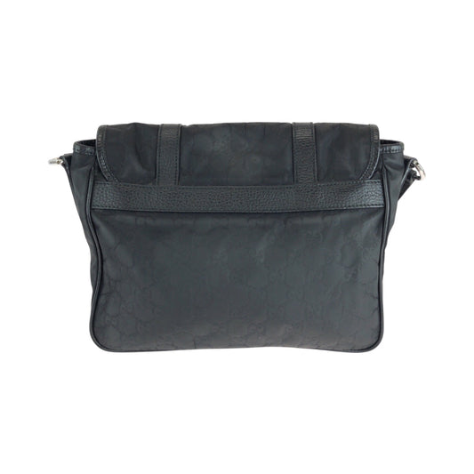 GUCCI Shoulder Bag 510335 Nylon, Leather black Shoulder Bag Pochette Unisex mens