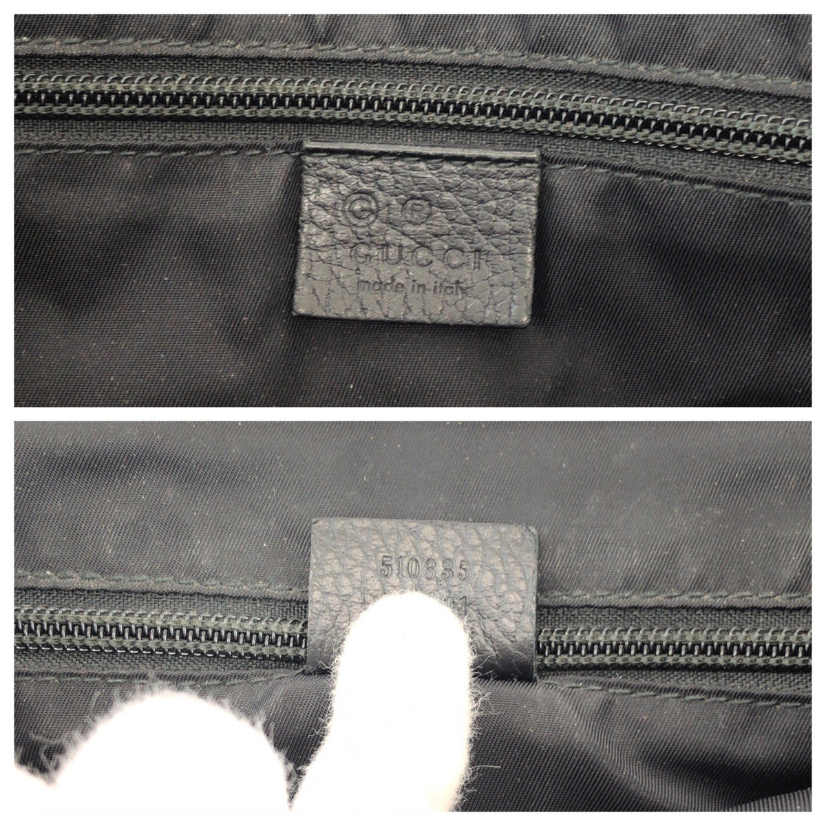 GUCCI Shoulder Bag 510335 Nylon black