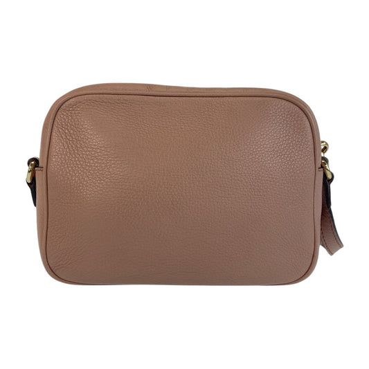 GUCCI Shoulder Bag 303364 leather Pink Beige Gold Metal Shoulder Bag pochette Soho Women