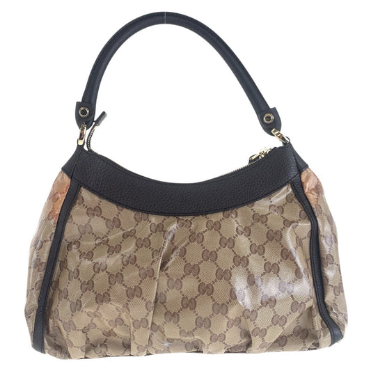 GUCCI Shoulder Bag 265692 PVC, Leather beige Abby GG Crystal Women