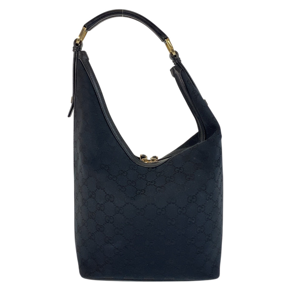 GUCCI Shoulder Bag 001 4288 GG canvas, leather Black GoldMetal Women