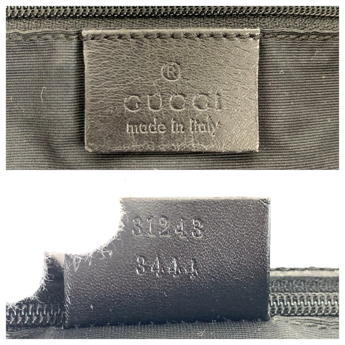 GUCCI Tote Bag 31243 GG canvas black