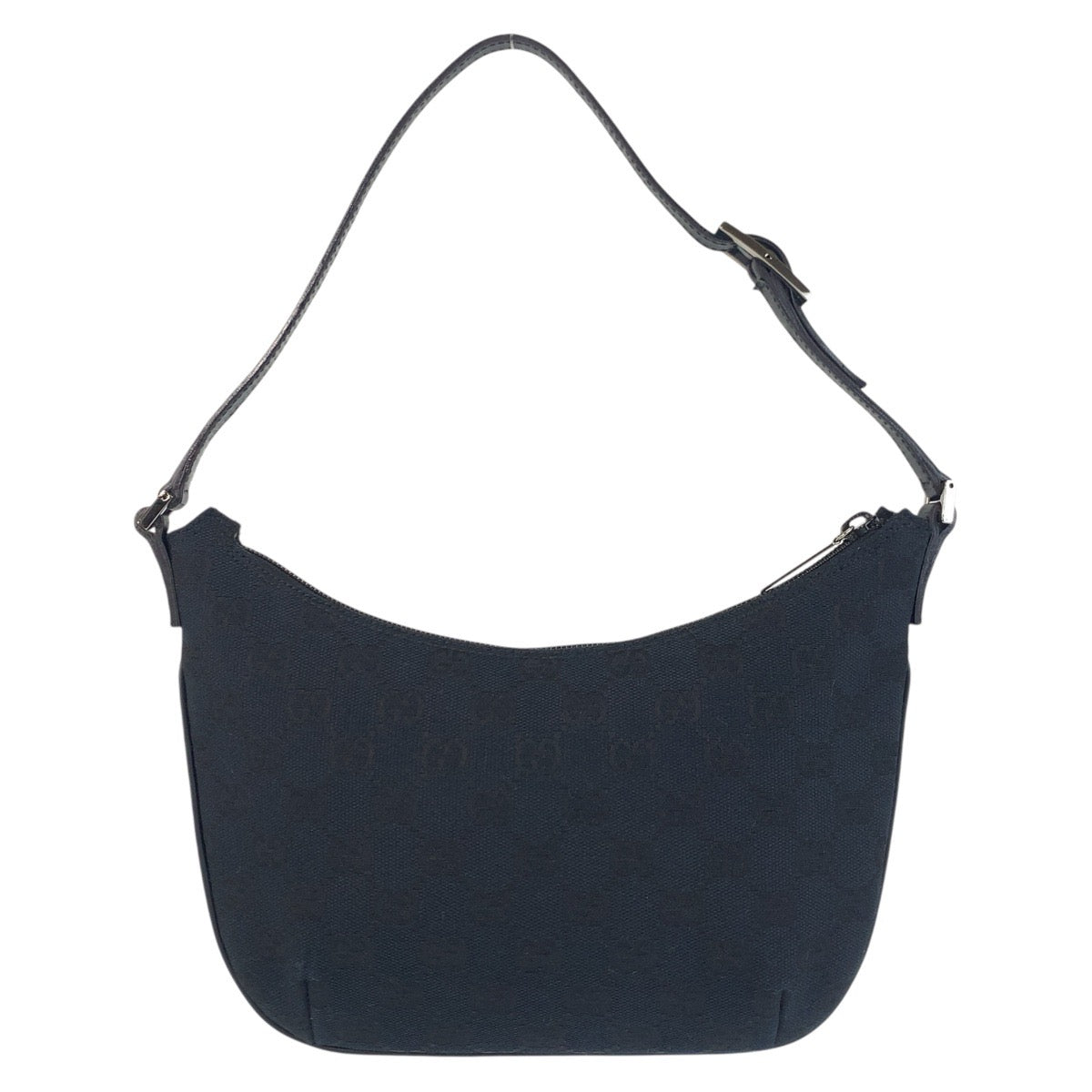 GUCCI Shoulder Bag 005 0813 GG canvas, leather Black black Women