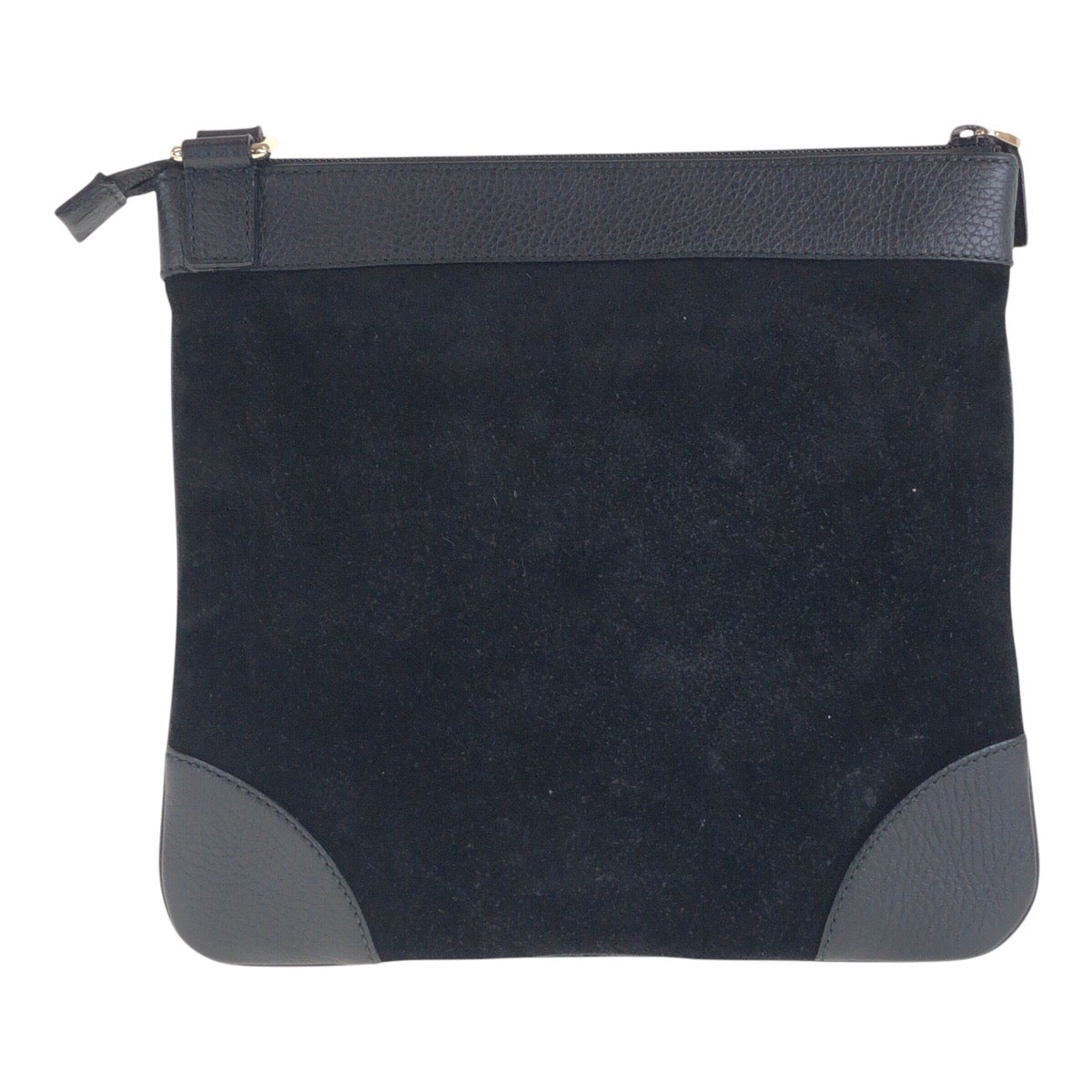 GUCCI Shoulder Bag 272 396 Suede, Leather Black Silver Metal Crossbody Shoulder Bag Women