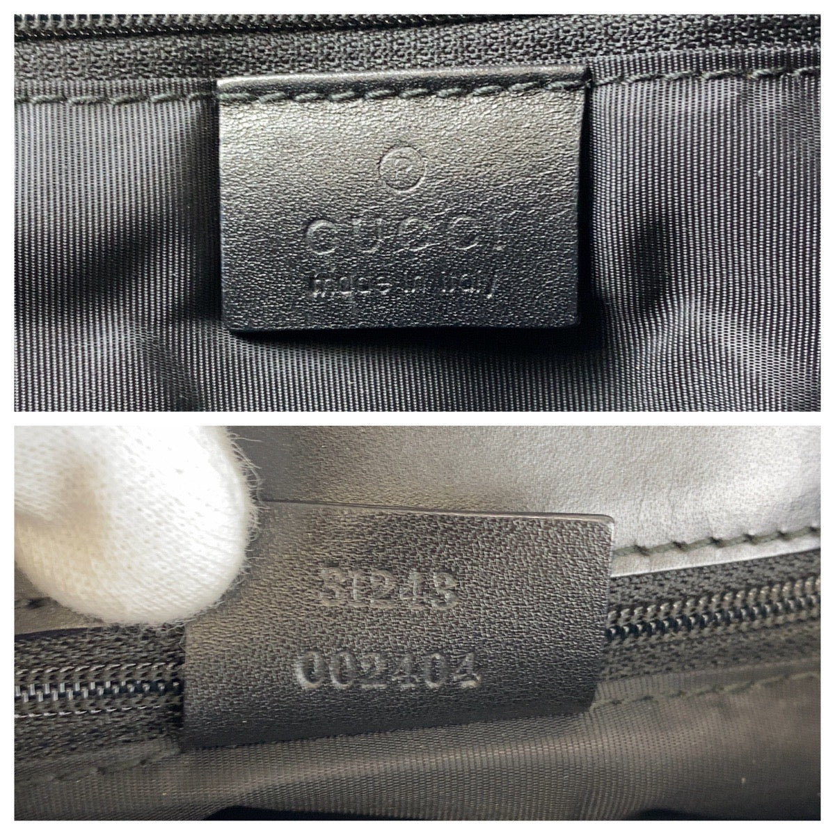 GUCCI Tote Bag 31243 GG canvas, leather Black SilverMetal Tote Bag Shoulder Bag Women