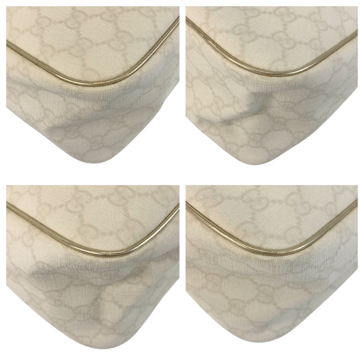 GUCCI Handbag 189898 GG Supreme Canvas white
