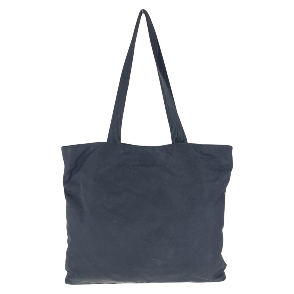 PRADA Tote Bag Nylon Black SilverMetal Tote Bag Shoulder Bag Test Triangle With logo Women