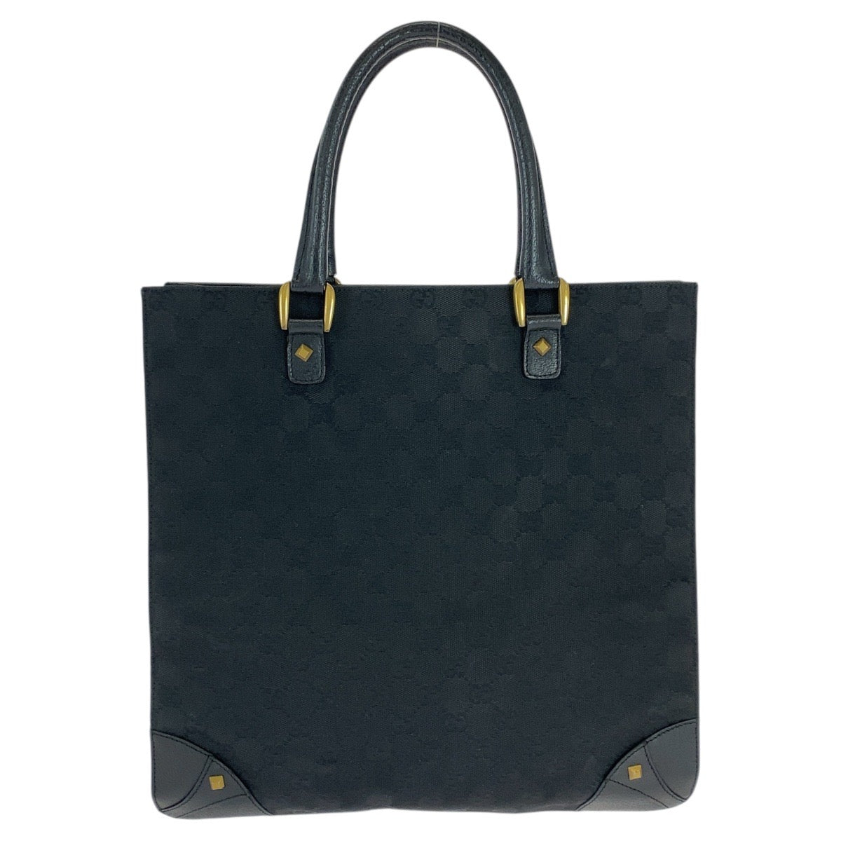 GUCCI Tote Bag 120898 GG canvas, leather black Tote Bag Shoulder Bag Studs Women