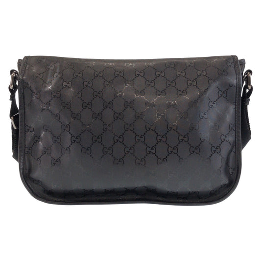GUCCI Shoulder Bag PVC black Shoulder Bag Messenger bag GG implementation Women