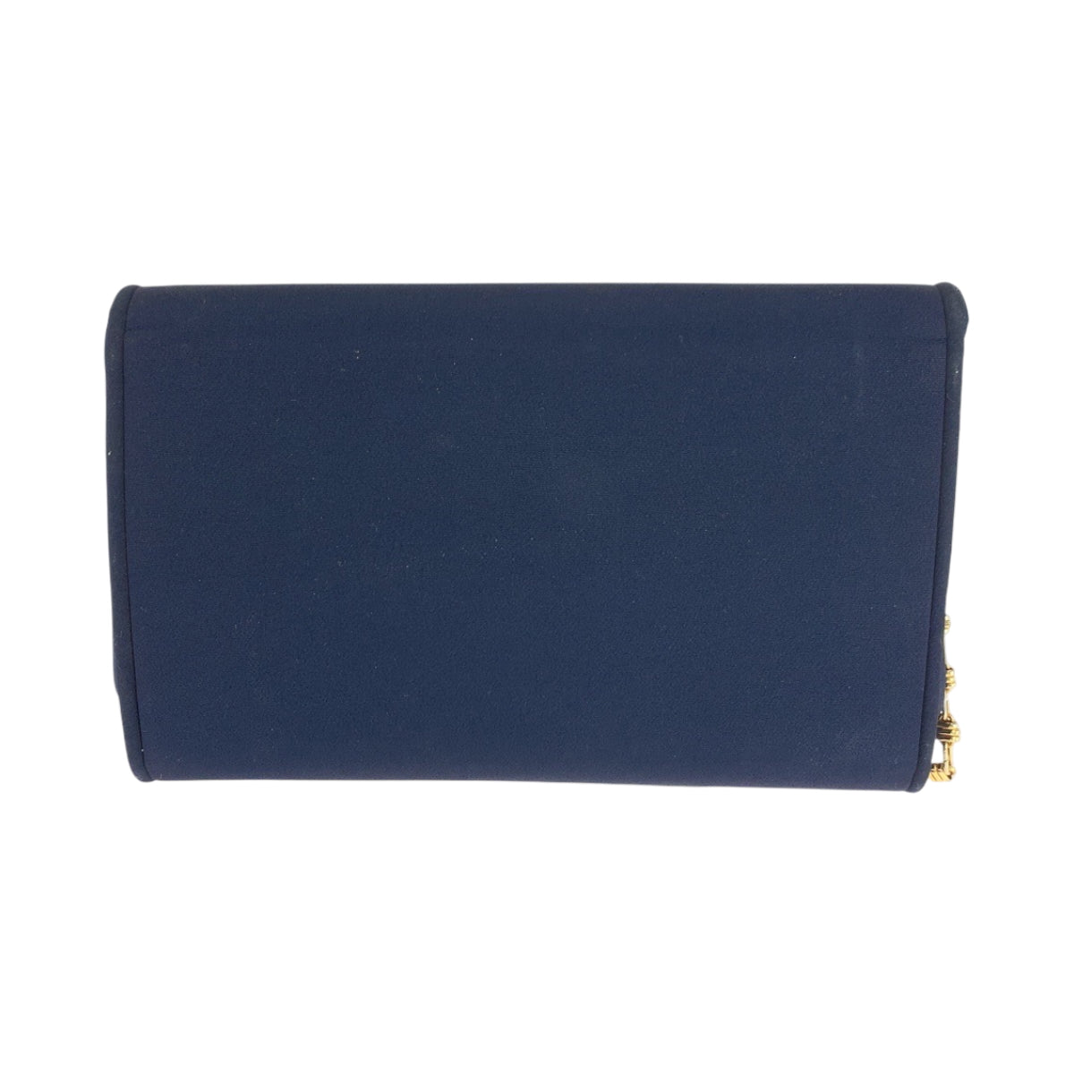 GUCCI Shoulder Bag canvas Navy Gold Metal ChainShoulder Bag Shoulder Old Gucci Women