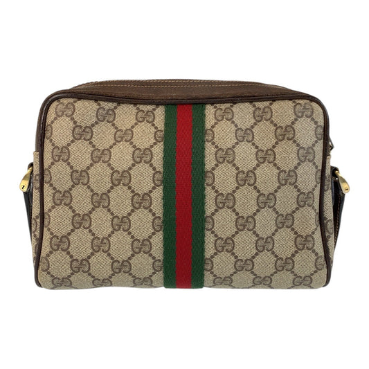 GUCCI Shoulder Bag 51 01 3552 GG Supreme Canvas beige Sherry line Old Gucci