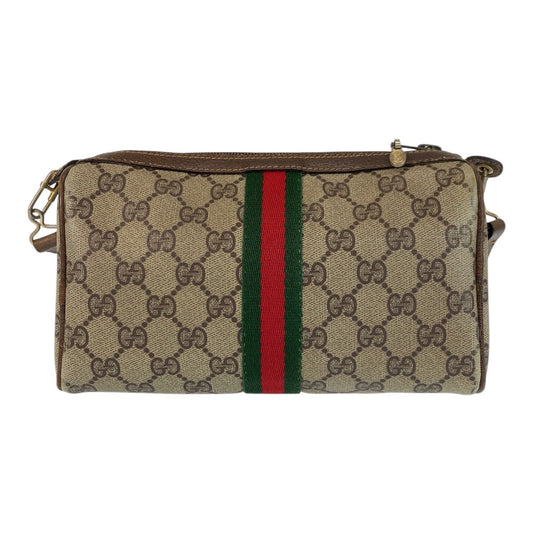 GUCCI Shoulder Bag 41 004 4465 GG Supreme Canvas beige Sherry Line Old Gucci