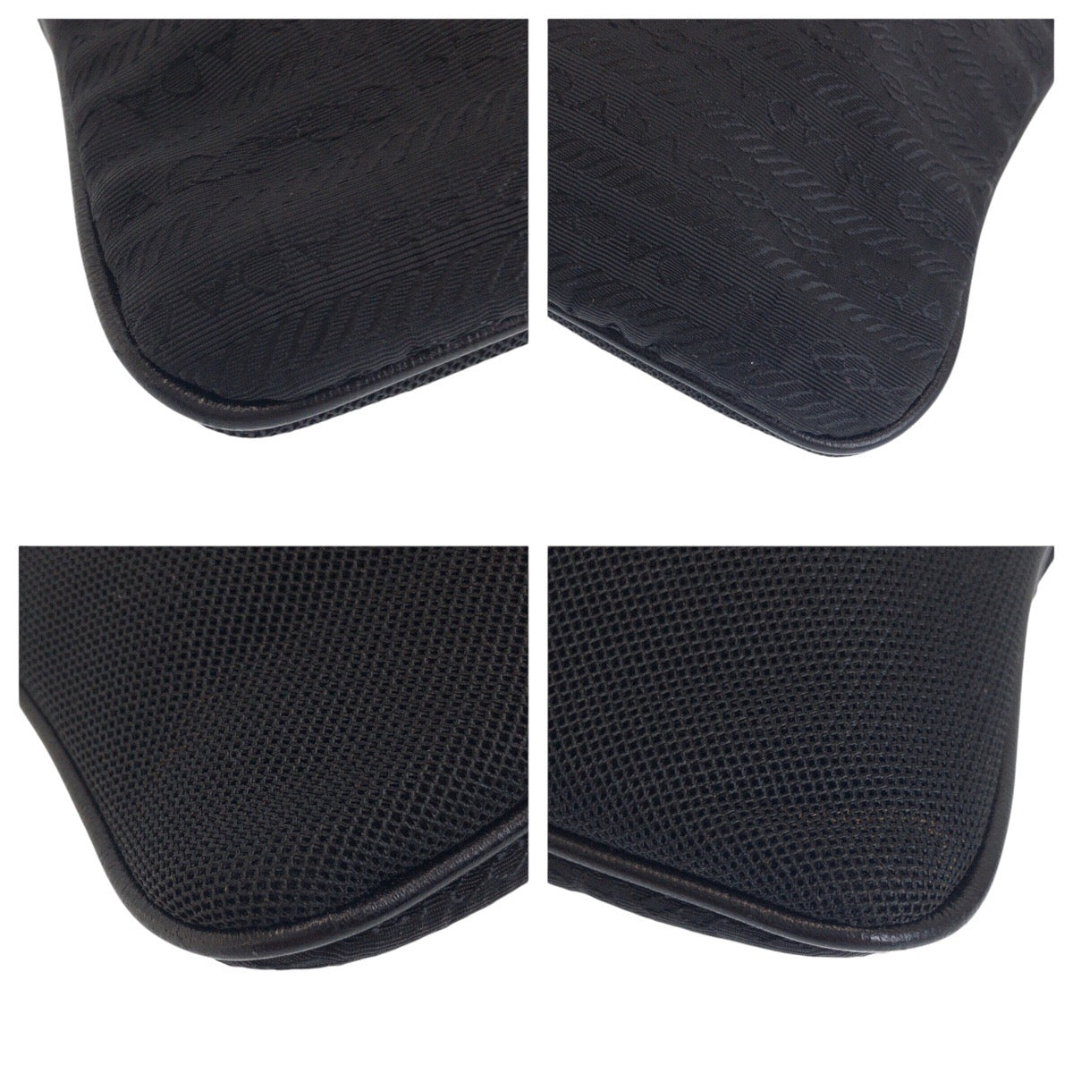 PRADA Shoulder Bag Nylon, Leather black Shoulder Bag pochette Women