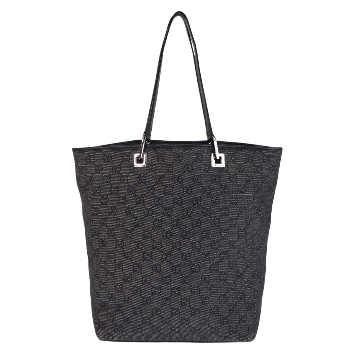 GUCCI Tote Bag 31243 GG canvas, leather Black black Tote Bag Shoulder Bag Women