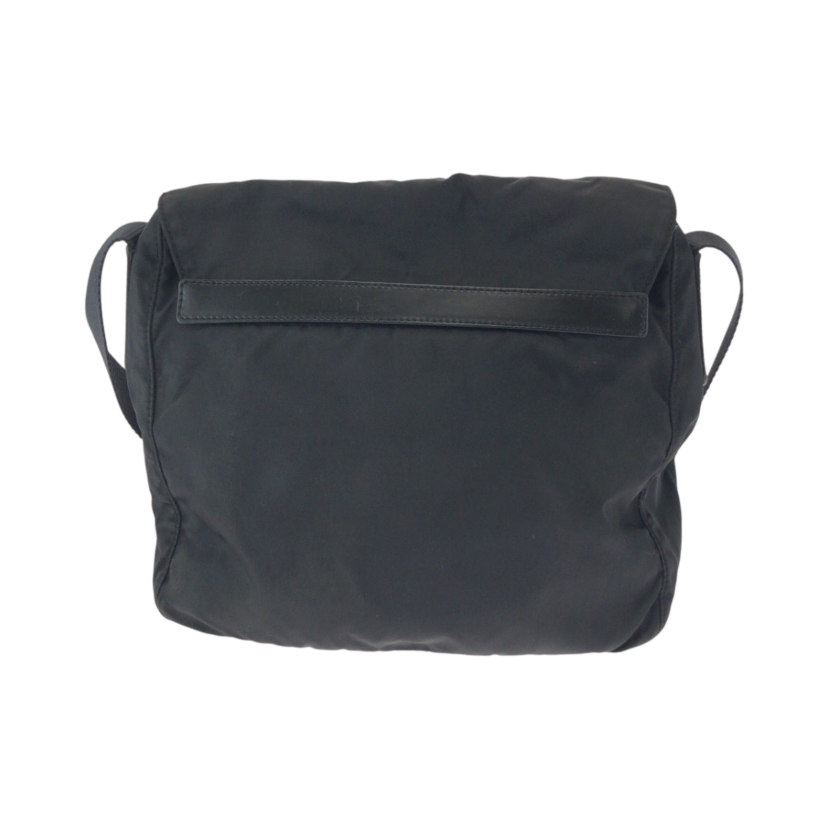PRADA Shoulder Bag Nylon Black SilverMetal Shoulder Bag pochette Test Triangle With logo Women