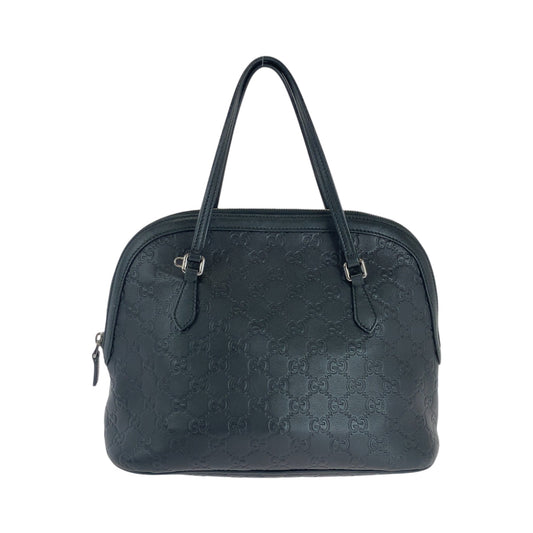 GUCCI Shoulder Bag 420023 leather black Guccisima