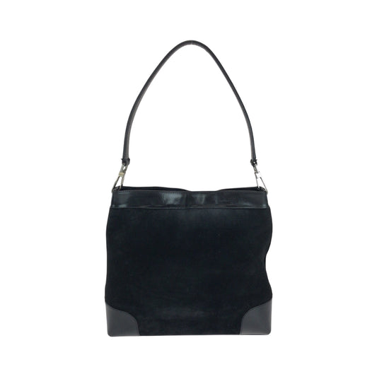 GUCCI Shoulder Bag 33900 Suede Black Green Red SilverMetal Sherry line