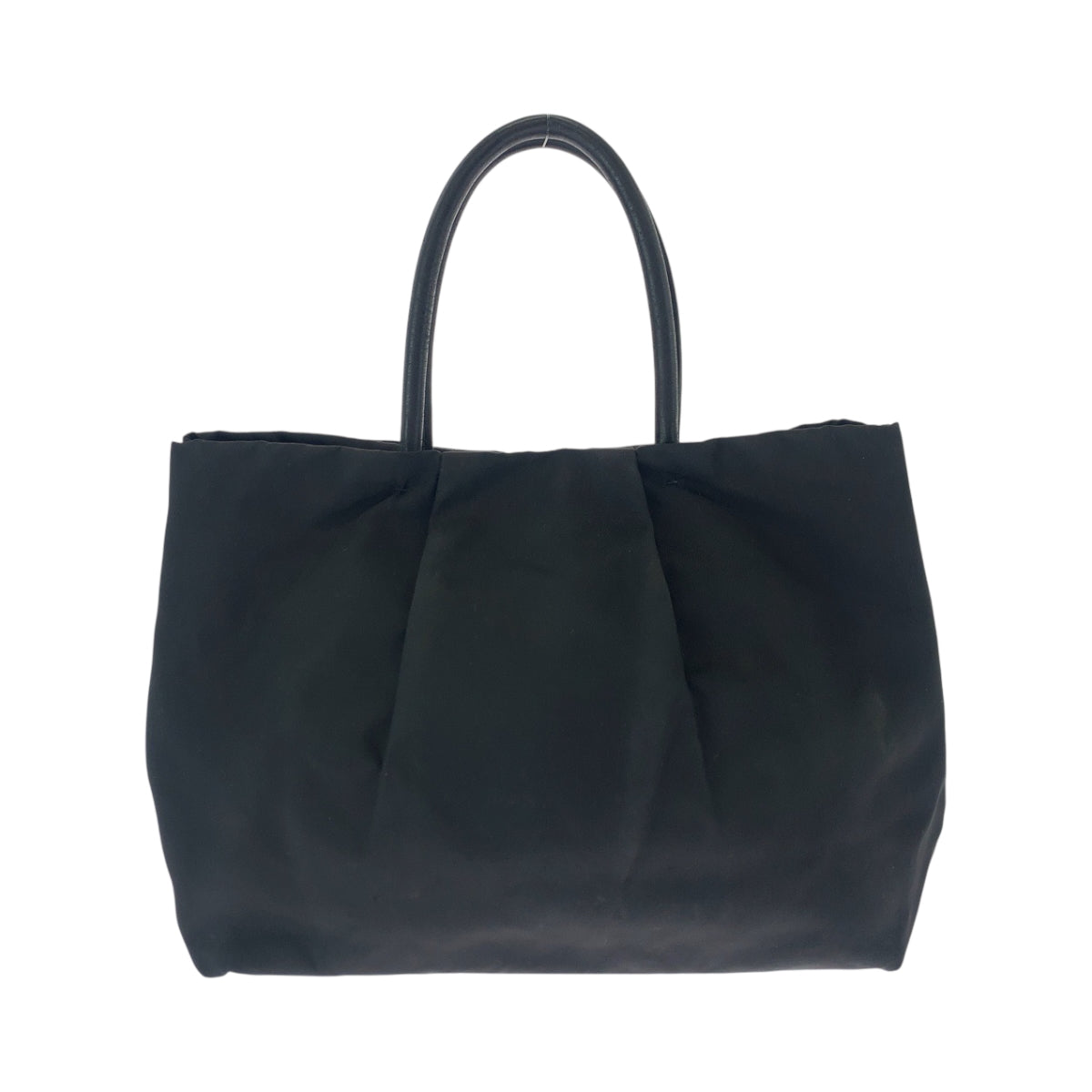 PRADA Tote Bag BN1601 Nylon Black GoldMetal Tote Bag handbag Test logo ribbon Women