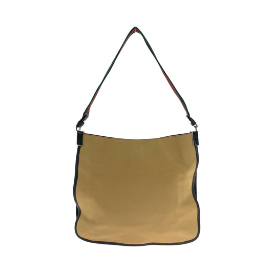 GUCCI Shoulder Bag 001 4321 canvas Brown red green Sherry line