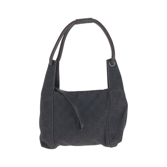 GUCCI Shoulder Bag 101333 GG canvas Brown Black Metal Shoulder Bag handbag Women