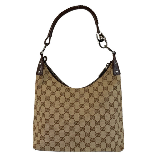 GUCCI Shoulder Bag 115003 GG canvas Beige brown