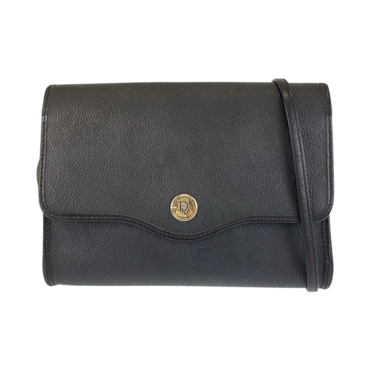 Dior Shoulder Bag PVC, Leather Black GoldMetal Honeycomb Women