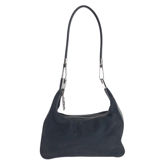 GUCCI Shoulder Bag 001 3821 canvas black Jumbo GG