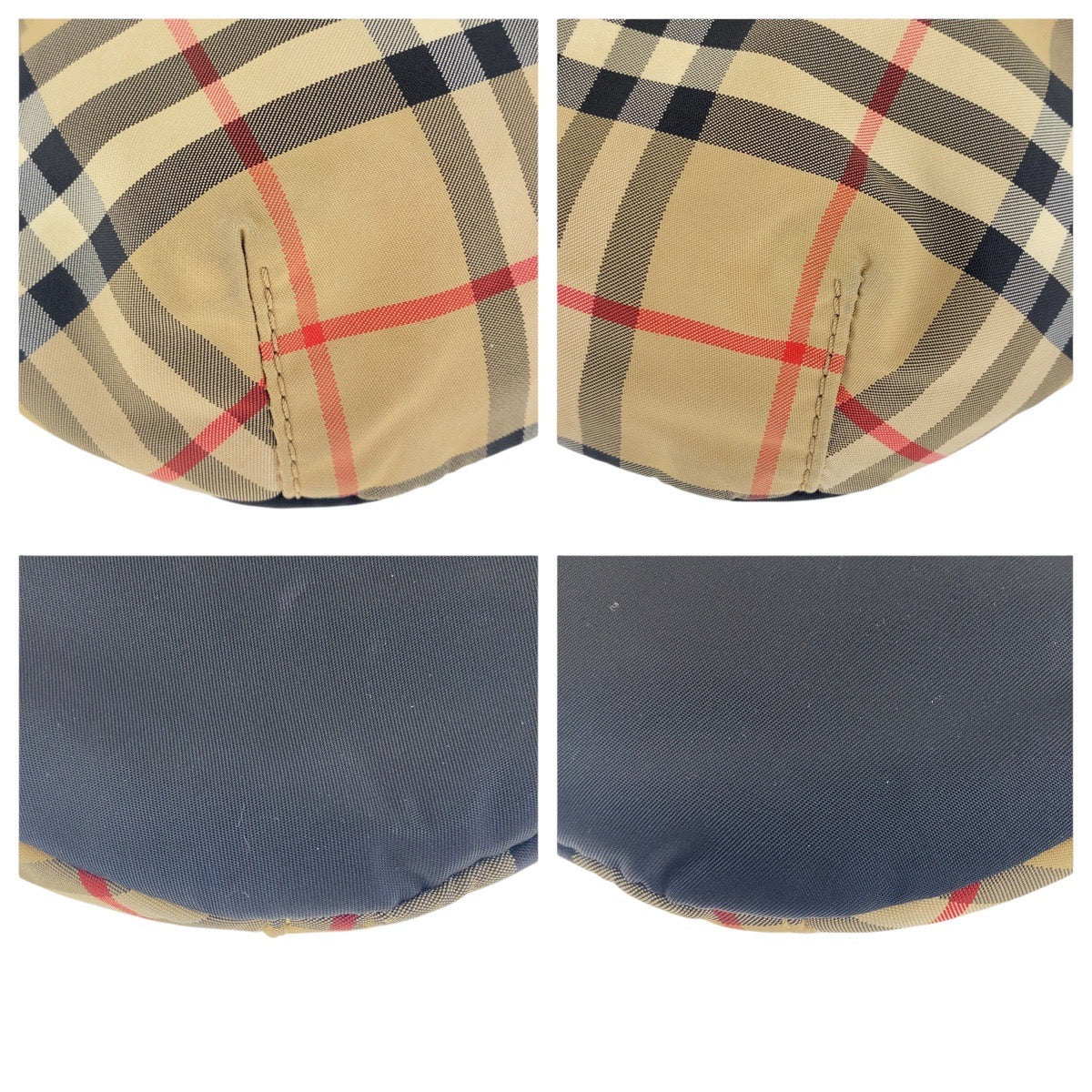 Burberry Nylon Check Pattern Bum Bag