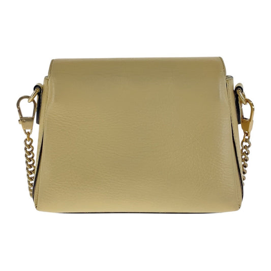 GUCCI Shoulder Bag 607720 leather Ivory Gold Metal Interlocking