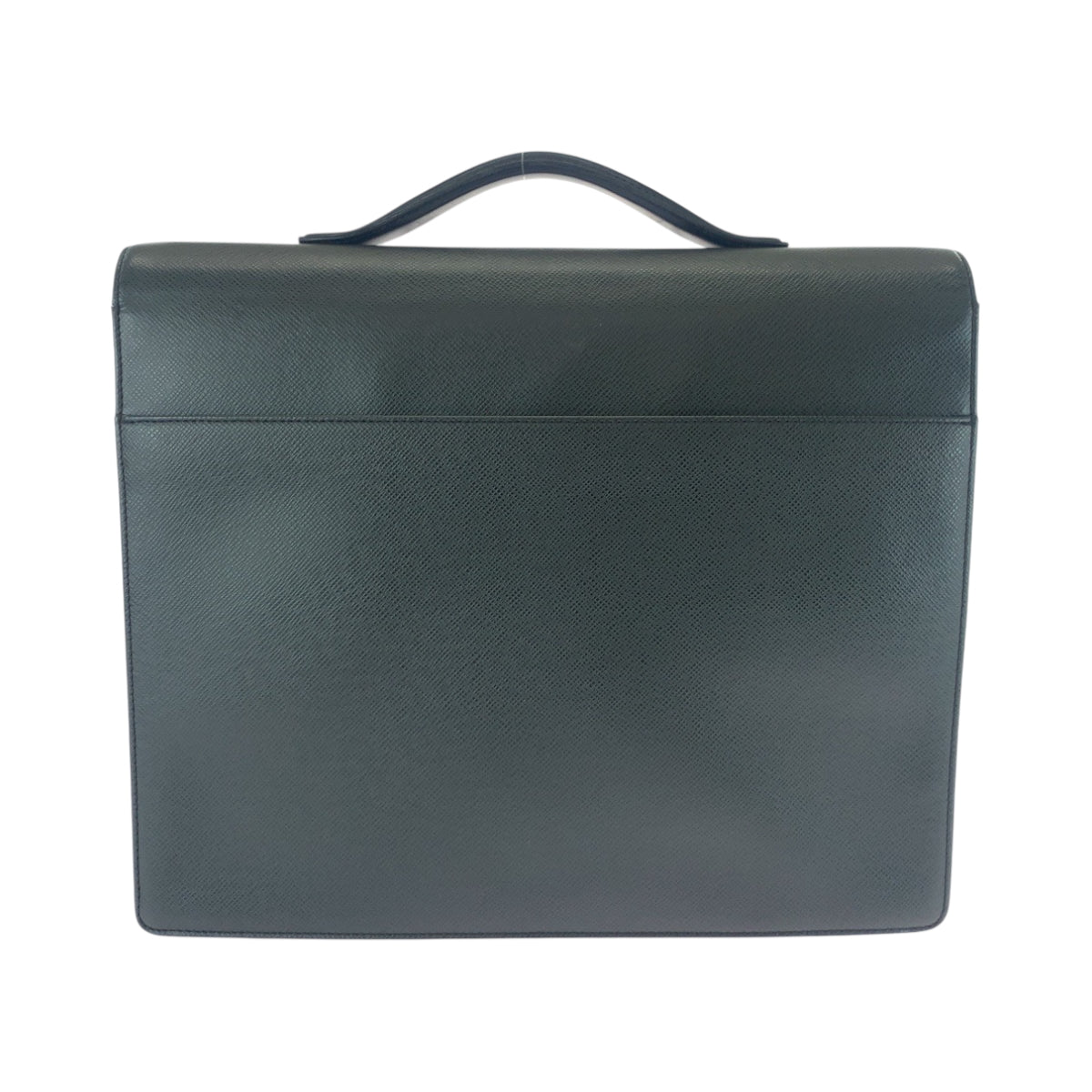 LOUIS VUITTON Business bag Taiga Ardoise Black SilverMetal Business bag handbag Taiga Kazan mens