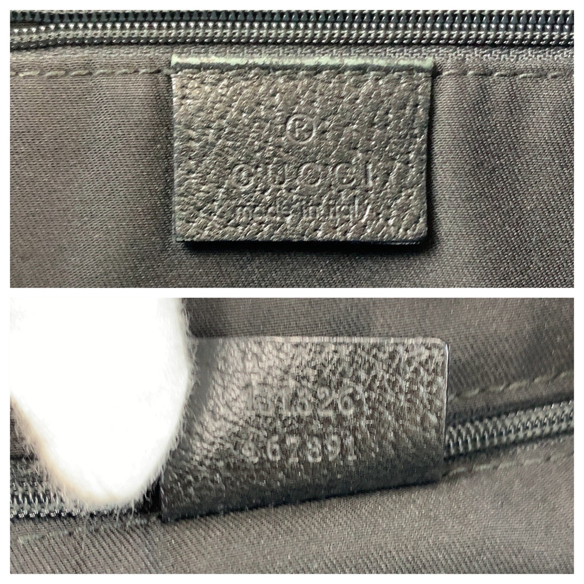 GUCCI Shoulder Bag 131326 GG canvas, leather Black GoldMetal Shoulder Bag Messenger bag Abbey Women
