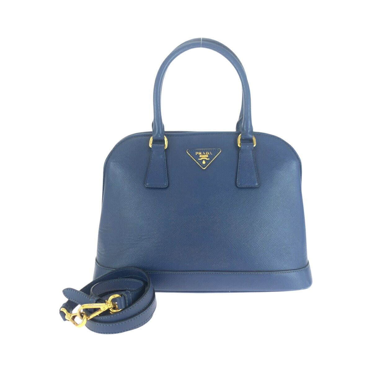 Prada Saffiano Triangle Logo Plate 2way Bag BL0537