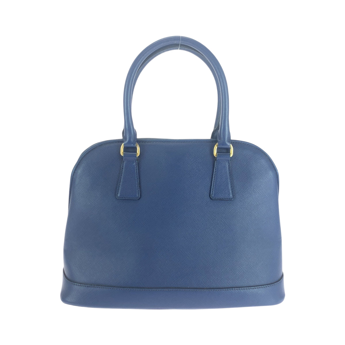 PRADA Shoulder Bag BL0537 leather Blue GoldMetal Shoulder Bag Handbag 2way Safiano Triangle With logo Women