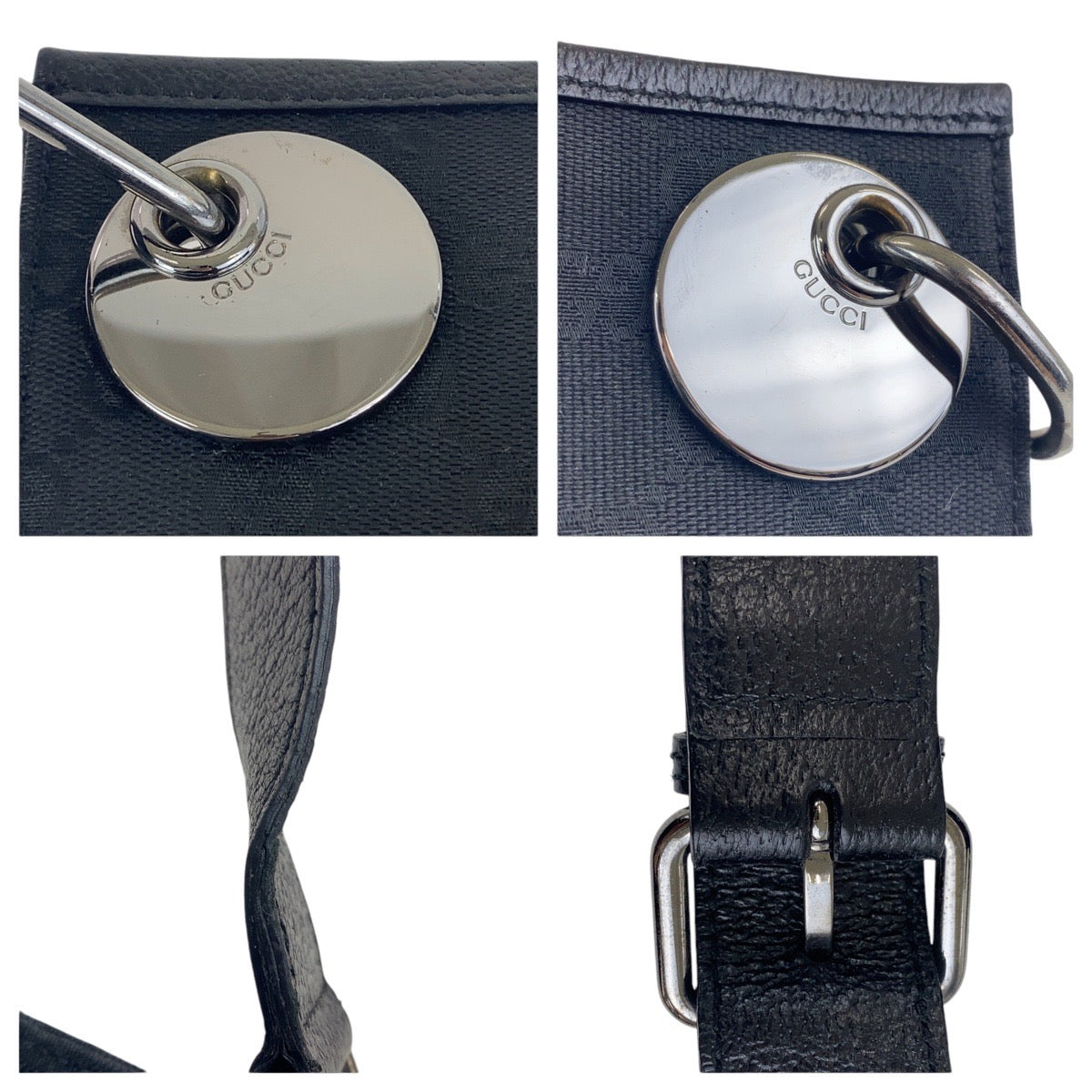 Gucci GG Canvas/Leather Shoulder Bag 120841