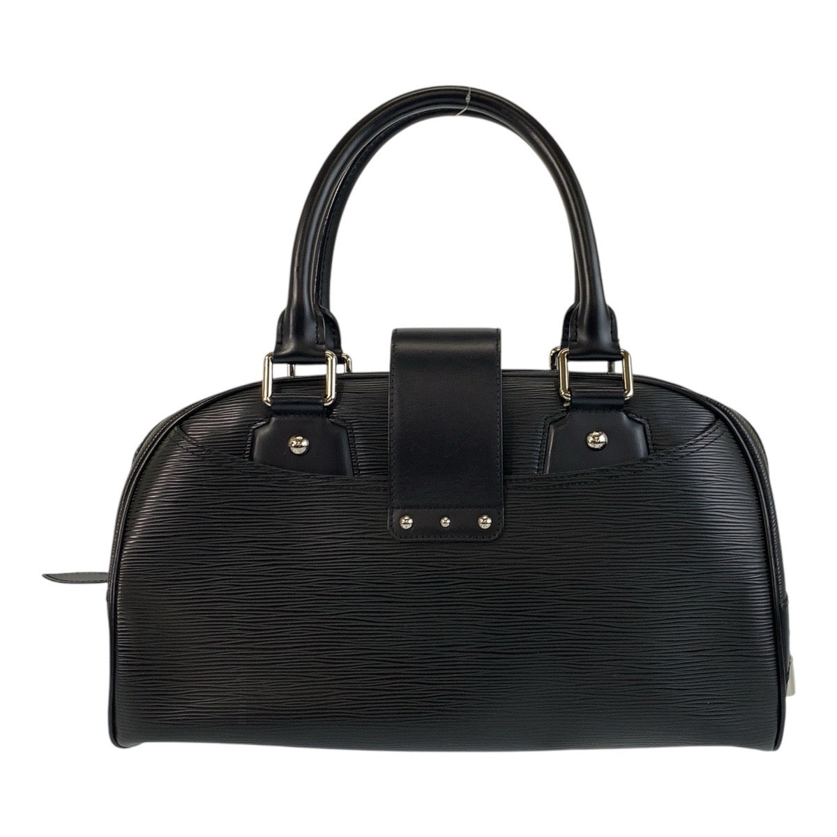 LOUIS VUITTON Handbag leather Black SilverMetal Handbag Shoulder Bag Epi Bowling Montaigne GM Women