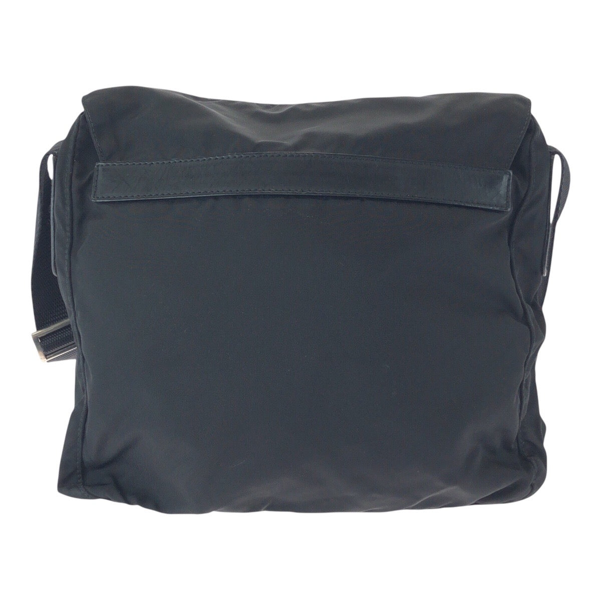 PRADA Shoulder Bag 50 Nylon Black SilverMetal Crossbody Shoulder Bag Unisex Test Triangle With logo Women(Unisex)