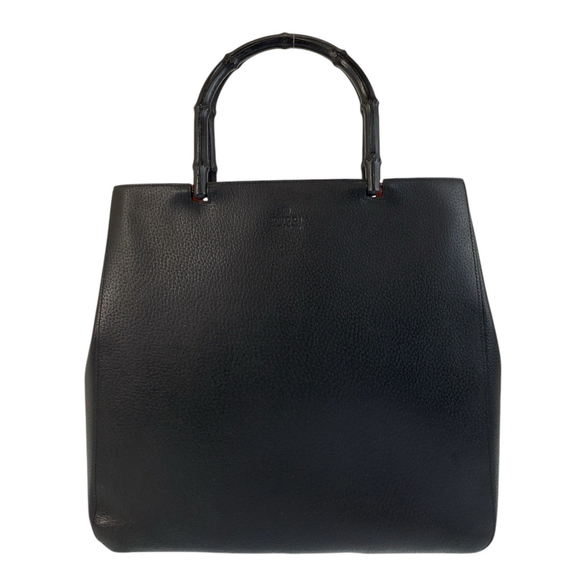 GUCCI Handbag 002 1059 Leather, Bamboo Black black red Bamboo Women