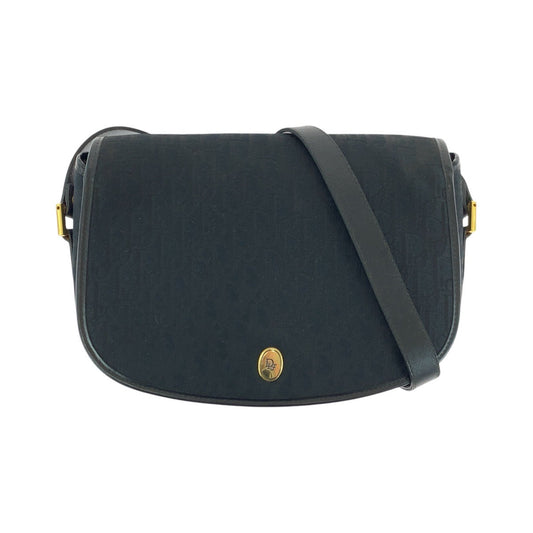 Dior Shoulder Bag Canvas, Leather Black GoldMetal Shoulder Bag pochette Trotter Women