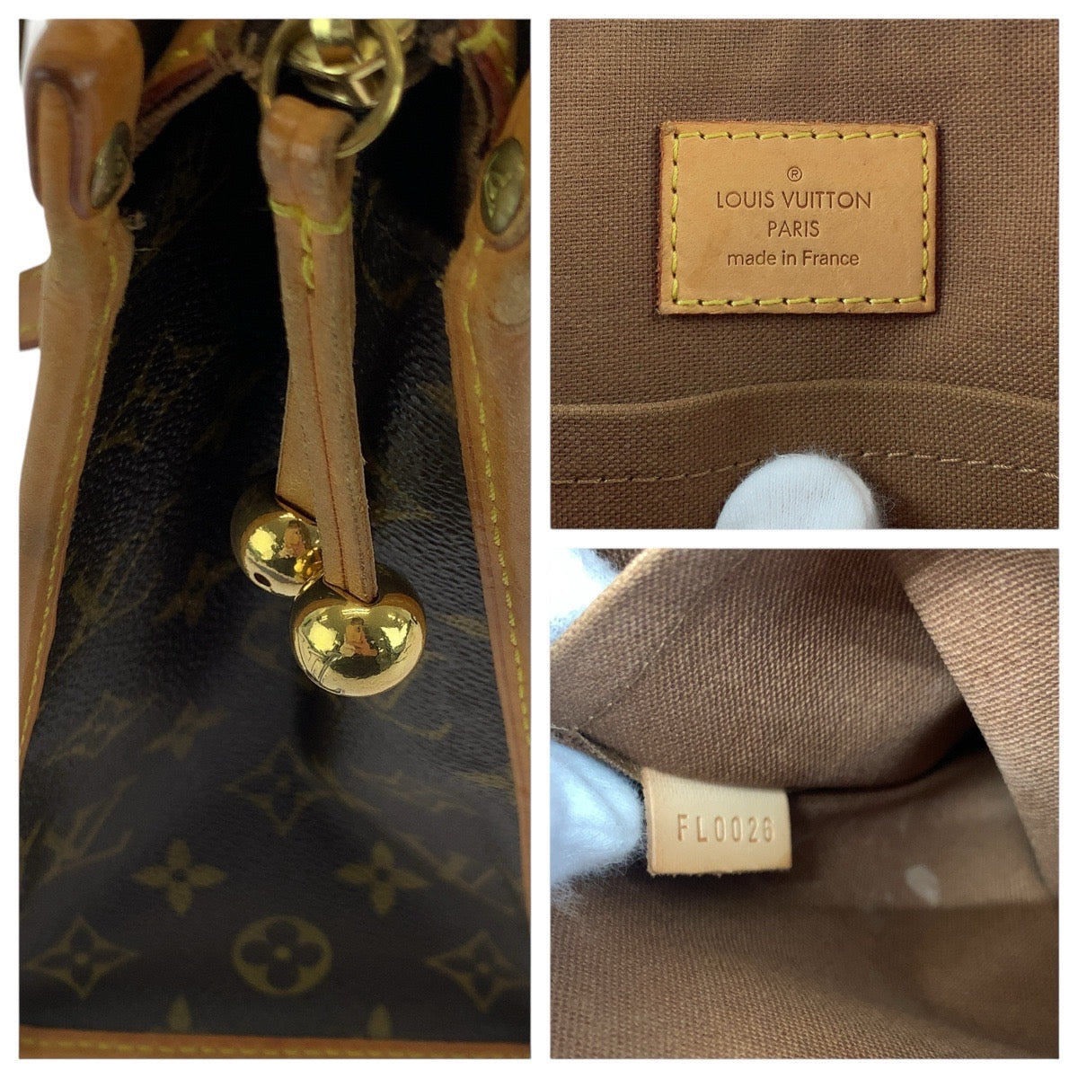 LOUIS VUITTON Tote Bag PVC Brown Gold Metal Monogram Popan cool o