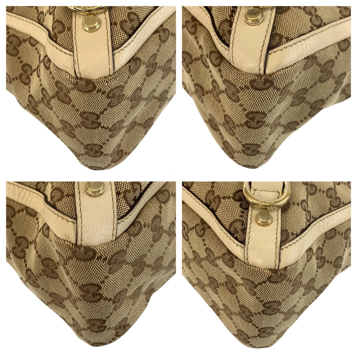 Gucci GG Canvas/Leather 2way Tote Bag 170004