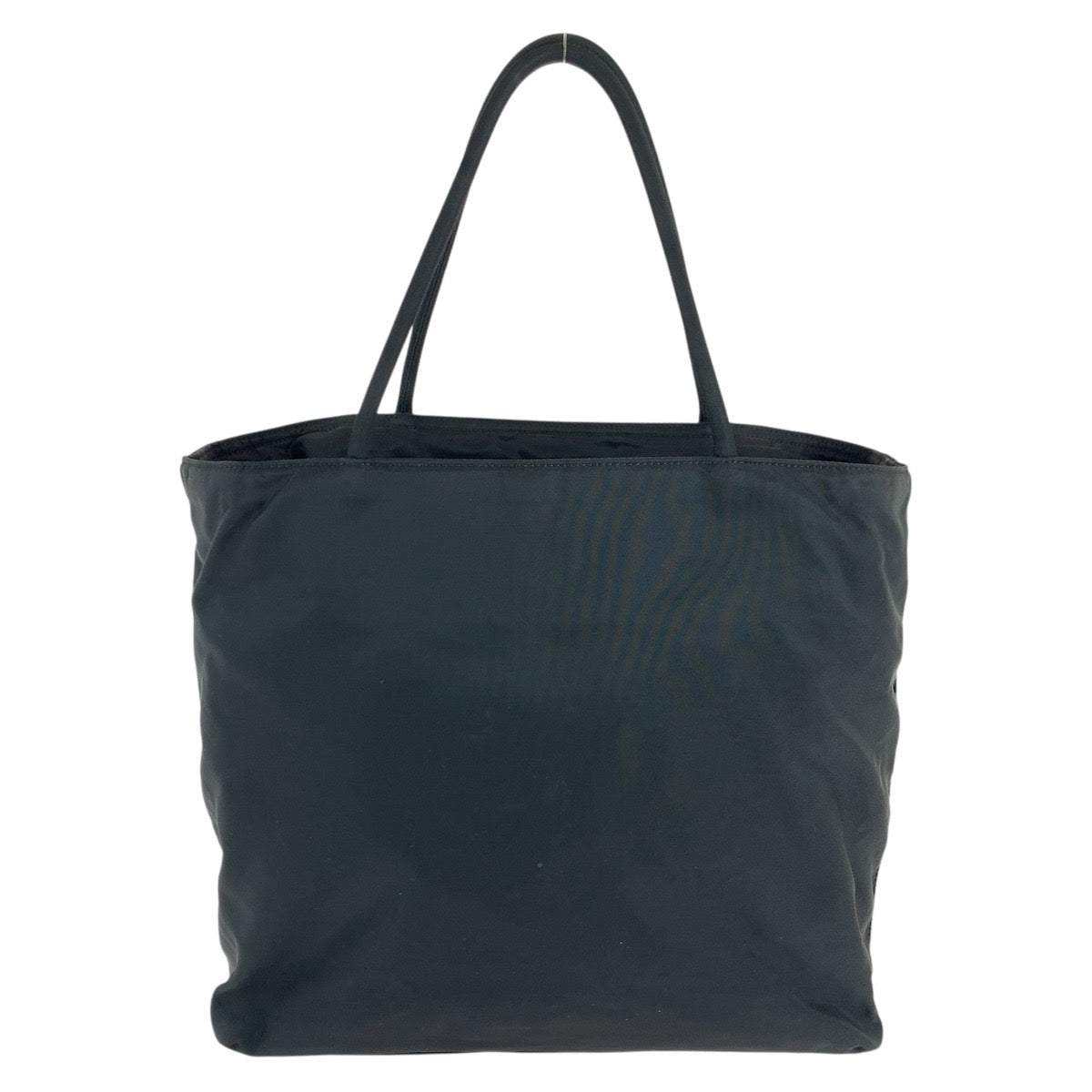 PRADA Tote Bag Nylon Black SilverMetal Tote Bag Shoulder Bag Test Triangle With logo Women